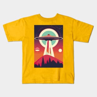 Alien Abduction - Extraterrestrial UFO Encounter Kids T-Shirt